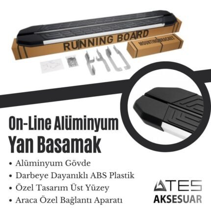 Toyota Hilux 8 Aluminyum Yan Basamak 203 Cm 2015 Üzeri