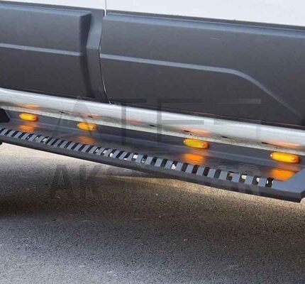 Mitsubishi L200 Dakar Yan Basamak Siyah V1 Işıklı 2006-2015 Arası