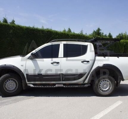 Mitsubishi L200 Dakar Yan Basamak Siyah V2 Işıklı 2006-2015 Arası