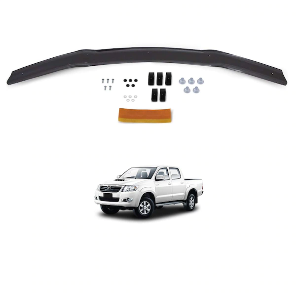 ruzgar-1-7.png Toyota Hilux Ön Kaput Koruyucu Rüzgarlık 4Mm Abs 12-15 - Görsel 1